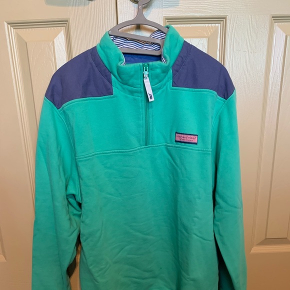 Vineyard Vines: Green Quarter (1/4) Zip - Picture 3 of 6
